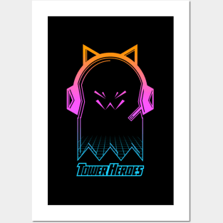 Tower Heroes Ctre Synthwave Posters and Art